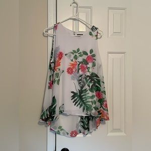 Vince Camuto Petites! High-low summer floral blouse